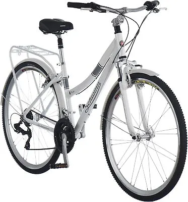 Schwinn Discover Hybrid Bike 21 Speed 28-Inch Wheels Rear Cargo Rack - WHITE • $585.69