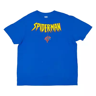 MARVEL Spiderman Mens T-Shirt Blue USA XL • £12.99