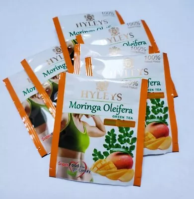 Hyleys 100% Natural Moringa Oleifera Green Tea Mango Flavor 35 Loose Teabags • $5