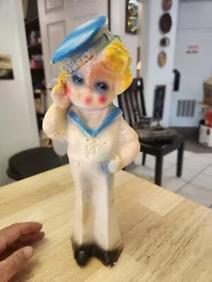 Chalk Ware Sailor Girl Carnival Prize 14 Inches Tall • $50