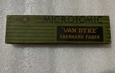 NEW EBERHARD FABER MICROTOMIC VAN DYKE BOX #2 PENCILS 600-2H 9 Unused 1 Used PIC • $51