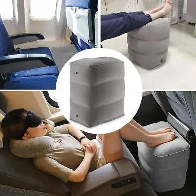 $22.91 • Buy Portable Travel Three-layer Inflatable Footrest Leg Pad Universal Aircraft J0S3