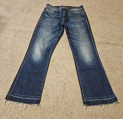 7 For All Mankind Womens Cropped Boot Jeans Size 24 • $19.99