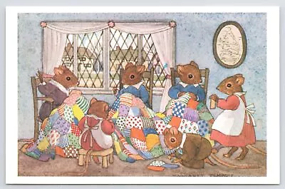 Fantasy~Margaret Tempest~Just Making The Patchwork Quilt~Medici Vintage Postcard • $4.20