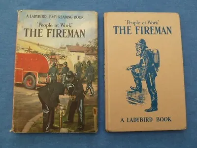 LADYBIRD BOOK PEOPLE AT WORK 606B THE FIREMAN 2/6d WITH DUST JACKET • £3.50