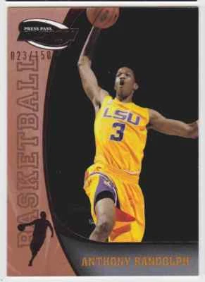 $3.99 • Buy 2009-10 Press Pass Fusion Bronze Anthony Randolph 23/150 Lsu #29 Parallel