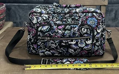 Vera Bradley Weekender Travel Carry-On Luggage Duffel Bag Blue Floral • $40