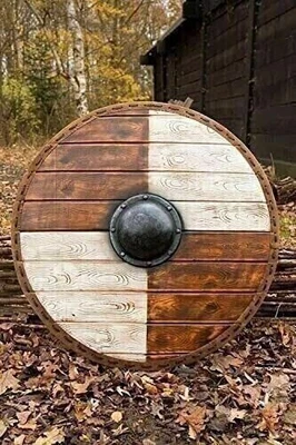 £107.54 • Buy Armor Knight Shield Medieval Viking Crusader Wooden Round Battle Warrior