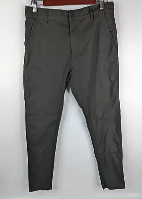 Zanerobe Men's Chino Pants Flat Front Dark Green Cotton Nylon Stretch Size 32 • $21.99