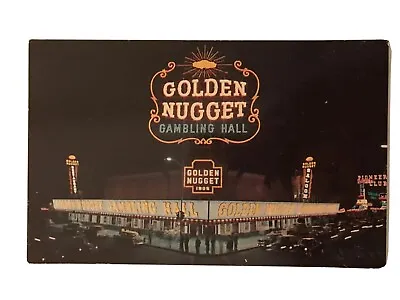 Golden Nugget Gambling Hall Saloon And Restaurant Las Vegas Nevada NV Postcard • $1.99