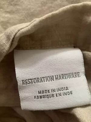 Restoration Hardware RH Stonewashed Belgian Linen Duvet Cover Full/QN BEST OFFER • $150