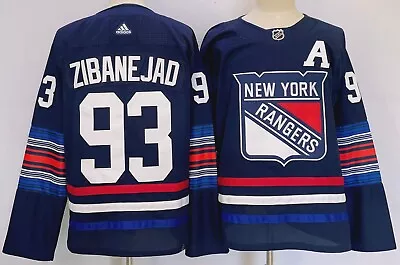 Men's Men's New York Rangers Nika Zibanejad 93 Hockey Stitched Jersey S-3XL 2024 • $59.90