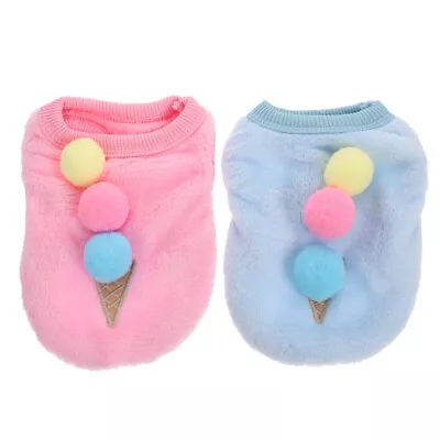 2Pcs Warm Fleece Rabbit Clothes For Small Animals • £9.95