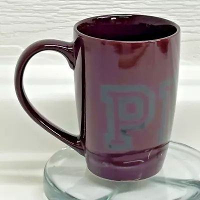 Victoria’s Secret PINK Coffee Cup Mug Dark Purple Black Bold Logo 16.9 Oz EUC • $12