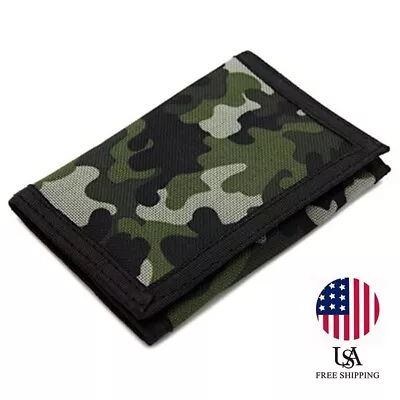 Boy's Black Color Premium Vegan Leather Cheque Book Holder Slim RFID Wallet New • $8.49