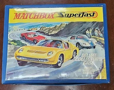 Matchbox Lesney 1970 Superfast Collector's Carrying Case Loaded W/ 72 Cars VHTF • $160