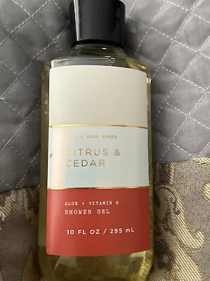 $12.75 • Buy ONE Bath & And Body Works CITRUS CEDAR Shower Gel  Body Wash 10 Oz NEW!