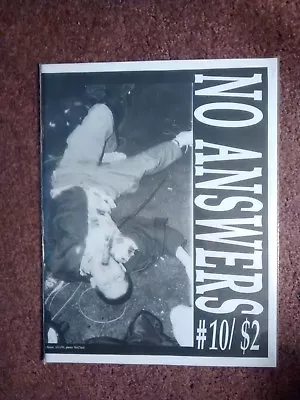 NO ANSWERS #10 Punk/hc Zine- Kent McClard*BORN AGAINST*ECONOCHRIST*SUCKERPUNCH + • $24.99