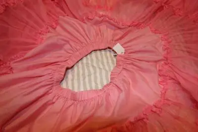 Vintage Pink Competition Dancing Slip Square Dance Petticoat Full Sweep Medium? • $29.95