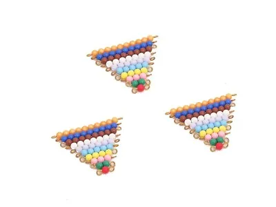 NEW Montessori Mathematics Material - 3 Sets Of Coloured Bead Stairs Of 1 - 10 • $5.42