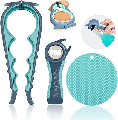 £8.92 • Buy 6 In 1 Multi Opener, Stainless Steel Manual Jar Opener Non Slip Open Sesame UK