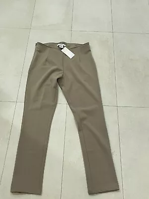 New VERTIGO Taupe Stretch Cropped Pants Medium Weight Women $170 • $37