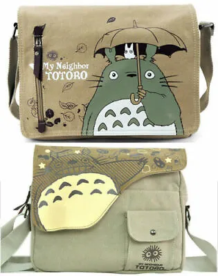 My Neighbor TOTORO Fashion Canvas Shoulder Messenger Bag School Bag Kid Gift • £24.60