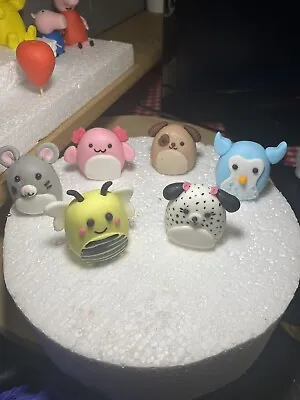 Edible Handmade Squishmallow Cake Toppers Full Set As Shown • £34.99