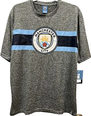 FC Manchester City Gray Poly Training Shirt Size Large • $20
