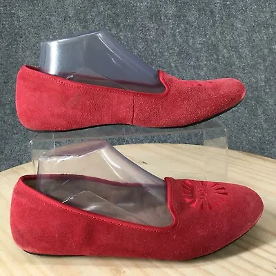 Ugg Australia Shoes Womens 9 Alloway Flats Slip On Loafers 1001632 Red Suede • $30.99