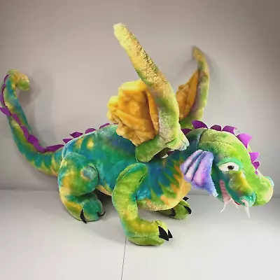 Melissa & Doug Large Plush Rainbow Dragon #2121 Stuffed Animal Toy • $39.99