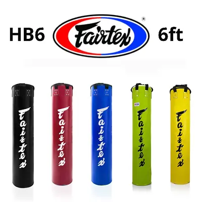 (Free Shipping) Fairtex HB6 Boxing Punch Bag 6ft Muay Thai Banana Bag Un-Filled • $149