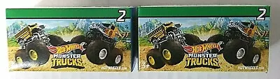 Hot Wheels Monster Trucks Mini Series 1 Vehicle & Accessories Lot Of 2 NEW • $9