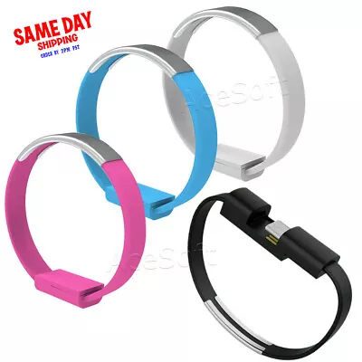 Universal Type C USB 3.0 To USB 2.0 Bracelet Wrist Band Data Sync Charging Cable • $16.84