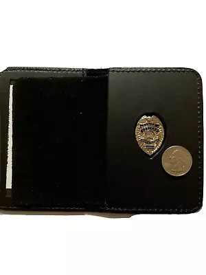 £19.23 • Buy Police Officer Mini Pin  SILVER  Thin Blue Line Wallet And ID  1 INCH 