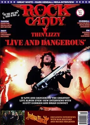 Rock Candy Magazine April/may 2024 (thin Lizzy - Live & Dangerous Saxon Fm) • £7.99