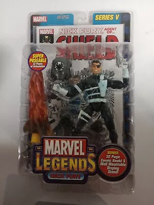 2003 Marvel Legends Series V 5 Nick Fury Action Figure W/ Comic New • $35