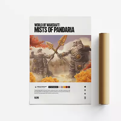 World Of Warcraft: Mists Of Pandaria (2012) Video Game Art Poster / Print • £21.99