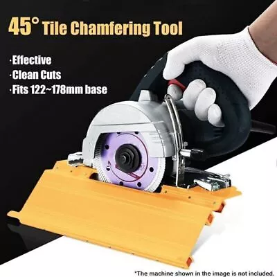 45 Degree Ceramic Tile Cutter Seat Chamfer Frame Cutting-Machine Guide-Tool • £14.09