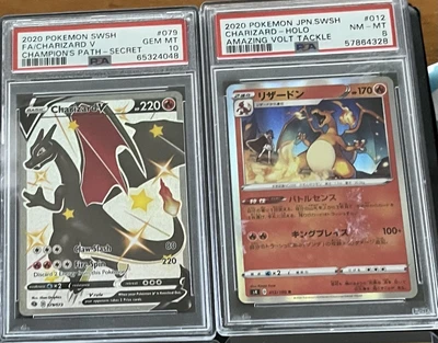 $360 • Buy Shiny Charizard V PSA 10 Pokemon Champion's Path 079/073 Gem Mint 💎 Secret Rare
