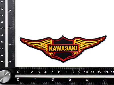 KAWASAKI EMBROIDERED PATCH IRON/SEW ON ~5  X 1-5/8  MOTORCYCLES VULCAN S NOMAD • $6.99