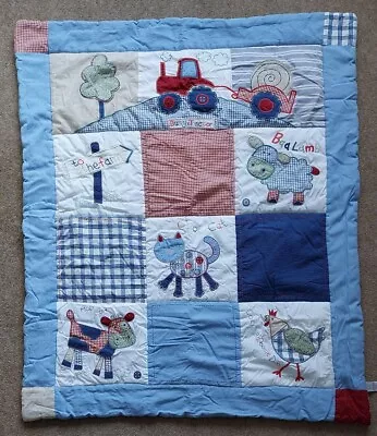 Kiddicare Busy Tractor Cot/cot Bed Bedding (quilt And Fleece Blanket) • £10