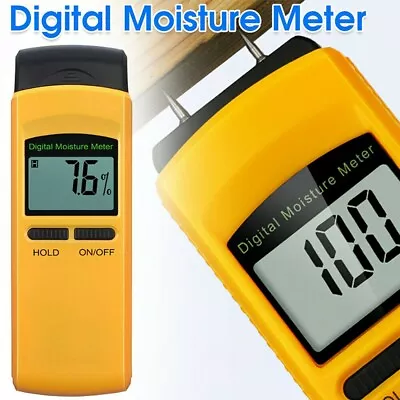 Accurate Digital Damp Meter For Wood Brick Caravan Easy And Quick Testing • £21.36