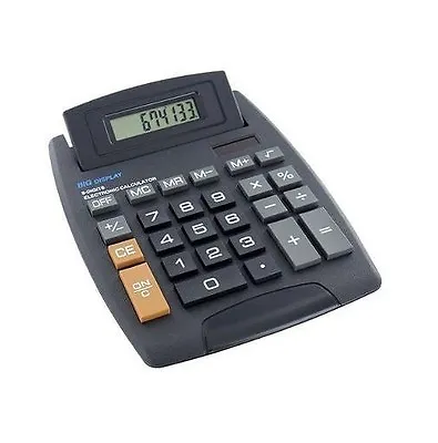 £4.99 • Buy New Jumbo Desktop Calculator Big Buttons Keys Solar Battery Memory Home Office