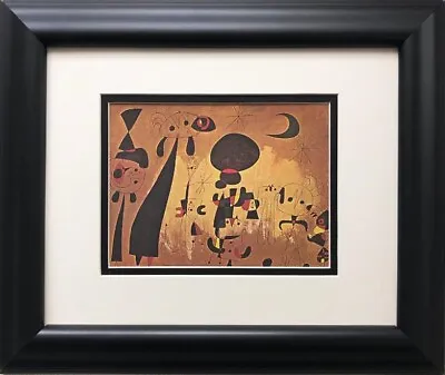 Miro  Composition  Rare Custom Framed Abstract Surrealism Art Lithograph  • $59.99