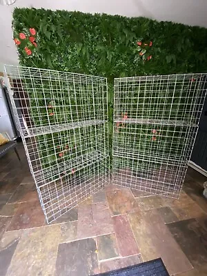 6x Gabion Baskets Cages Stone Wire Mesh Planter 100 X 46 X 30cm With Mesh Clips • £175