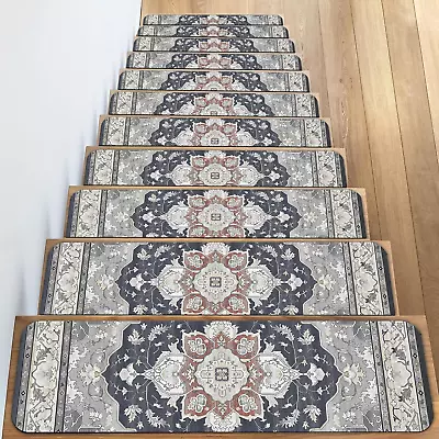 Vamcheer Carpet Stair Treads For Wooden Steps Indoor 15 Pack 30 X8  Extra Non S • $91.28