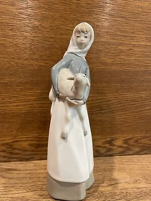 Lladro  Girl With Lamb Porcelain Figurine • $50