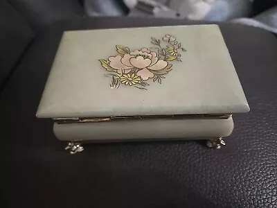 Westland Italy Musical Jewelry Trinket Box  1960's -70's  Could Be Ivory • $120