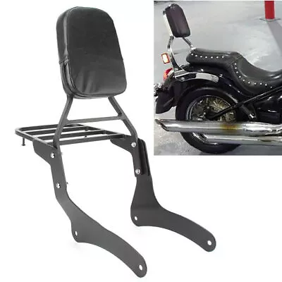 Rear Backrest Sissy Bar For Kawasaki Vulcan VN900 Custom/Classic 2006-2017 Black • $150.38